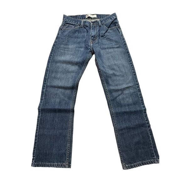 Levi's Blue Wash Straight-Leg Jeans Size 28x28 - Picture 1 of 4